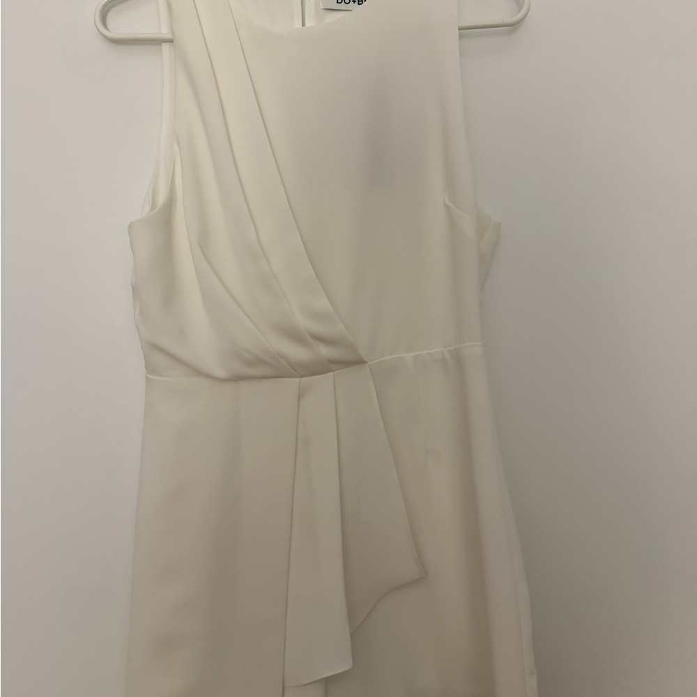 Cream Sleeveless Romper